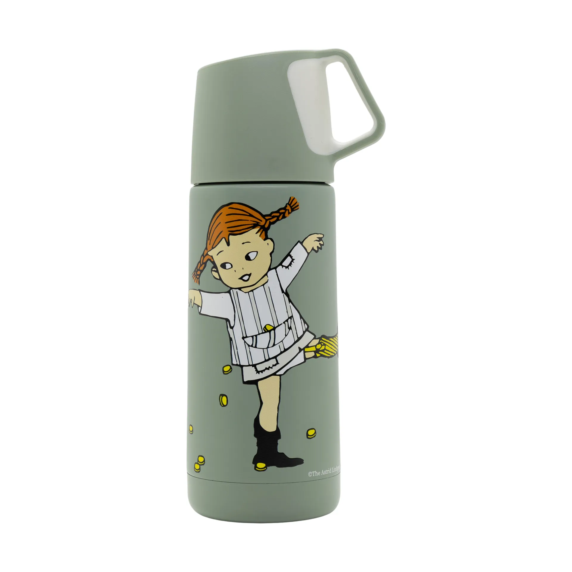 Pippi Langstrømpe Cirkus Termokande - 350ml - Grøn