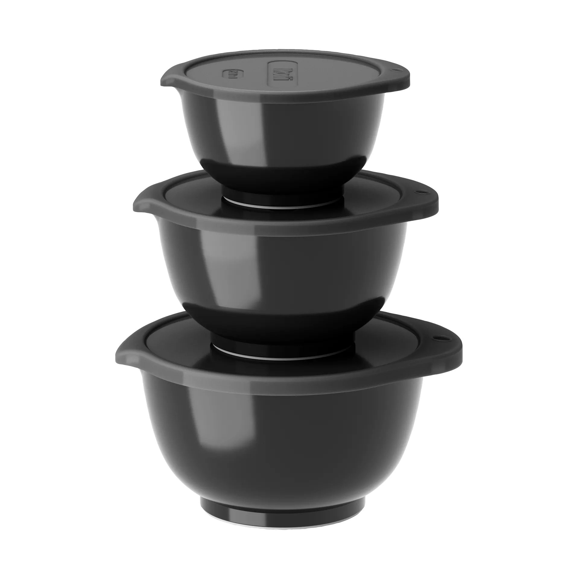 Rosti - Margrethe Miniskålesæt 0,25 + 0,5 + 0,75 liter Black edition