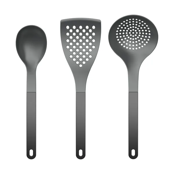 Optima köksredskap 2 3 delar, Svart nylon