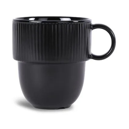 Sagaform Inka kopp med &ouml;ra 27 cl Svart