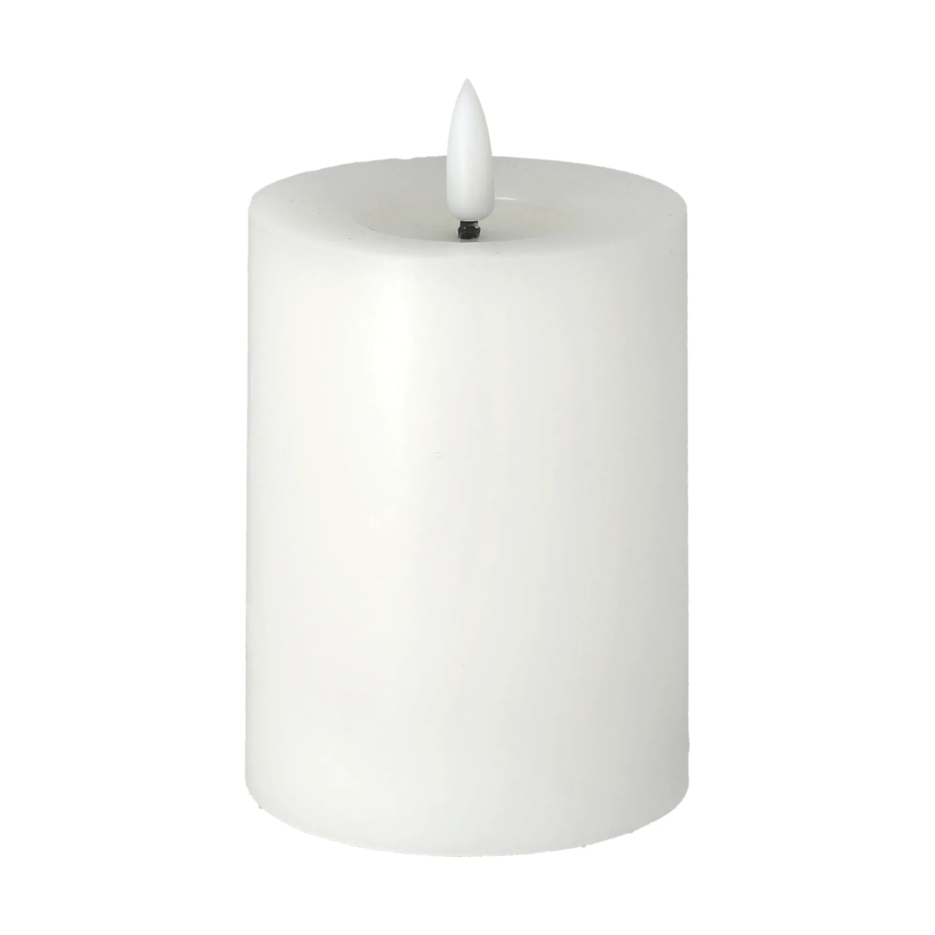 Scandi Essentials Bougie bloc LED Bright Melt 12,5 cm Blanc