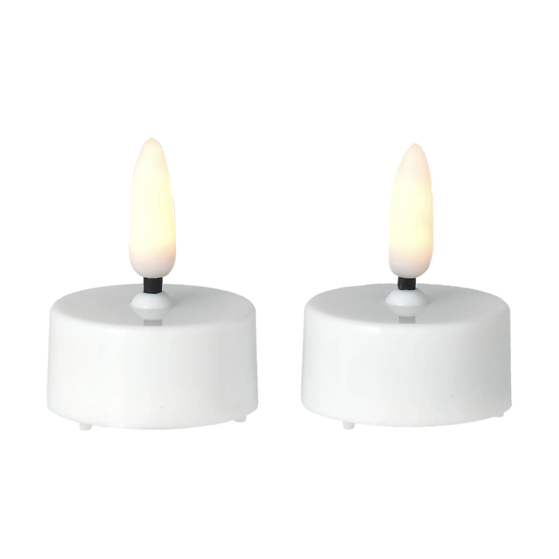 Scandi Essentials Bright fyrfadslys LED 3,8 cm 2-pak White