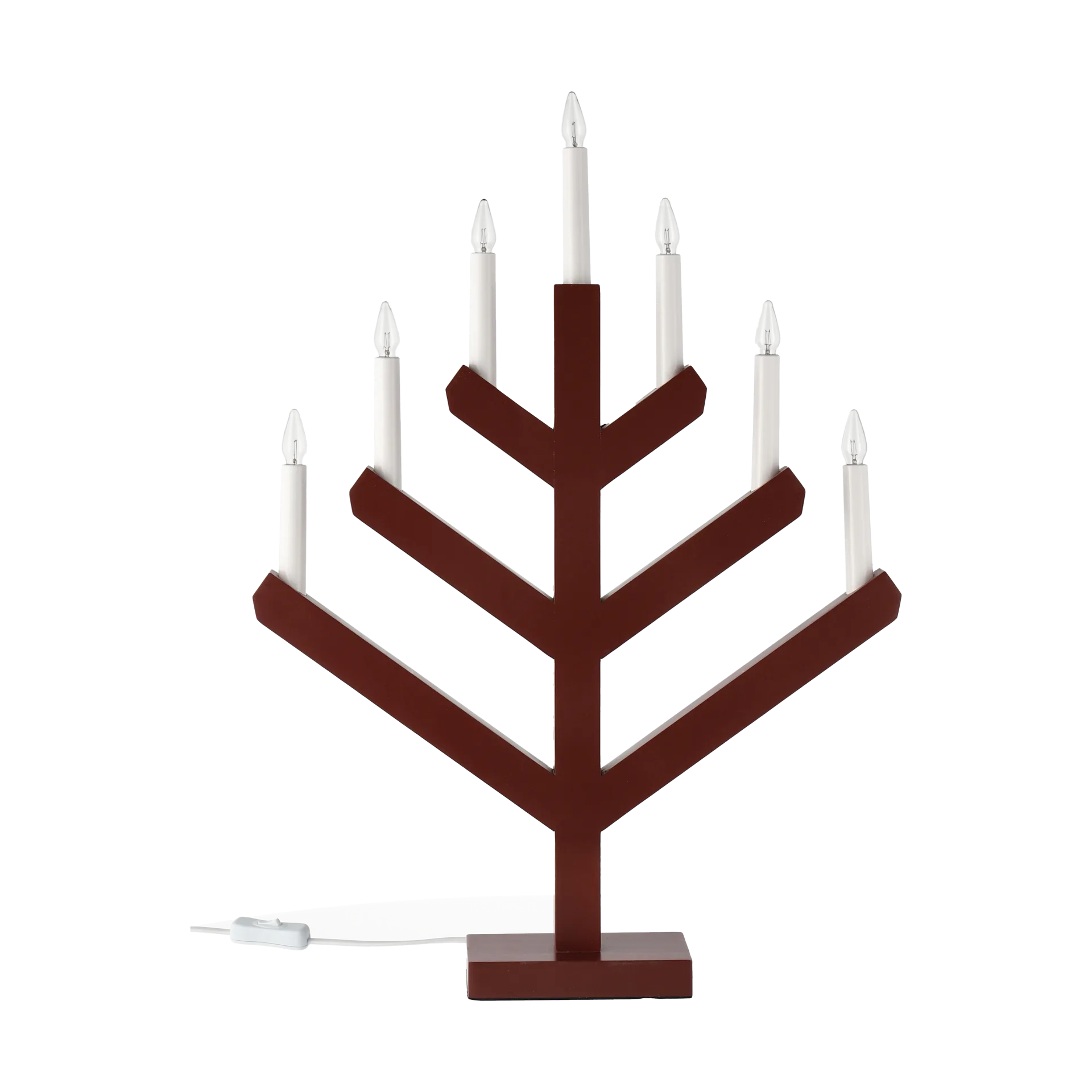 Scandi Living Bougeoir de l'avent Pine Rouge