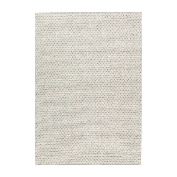 Braided ullmatta naturvit, 200x300 cm