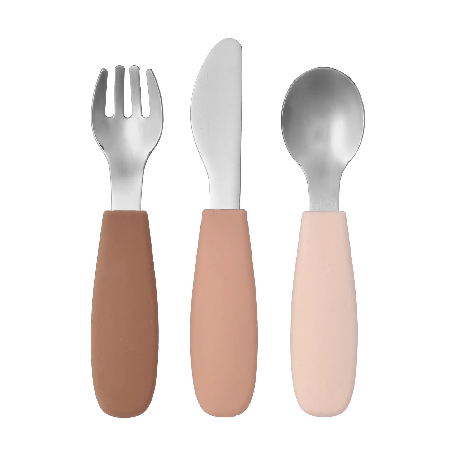 Scandi Living Dine bestiksæt silikone 3 dele Blush