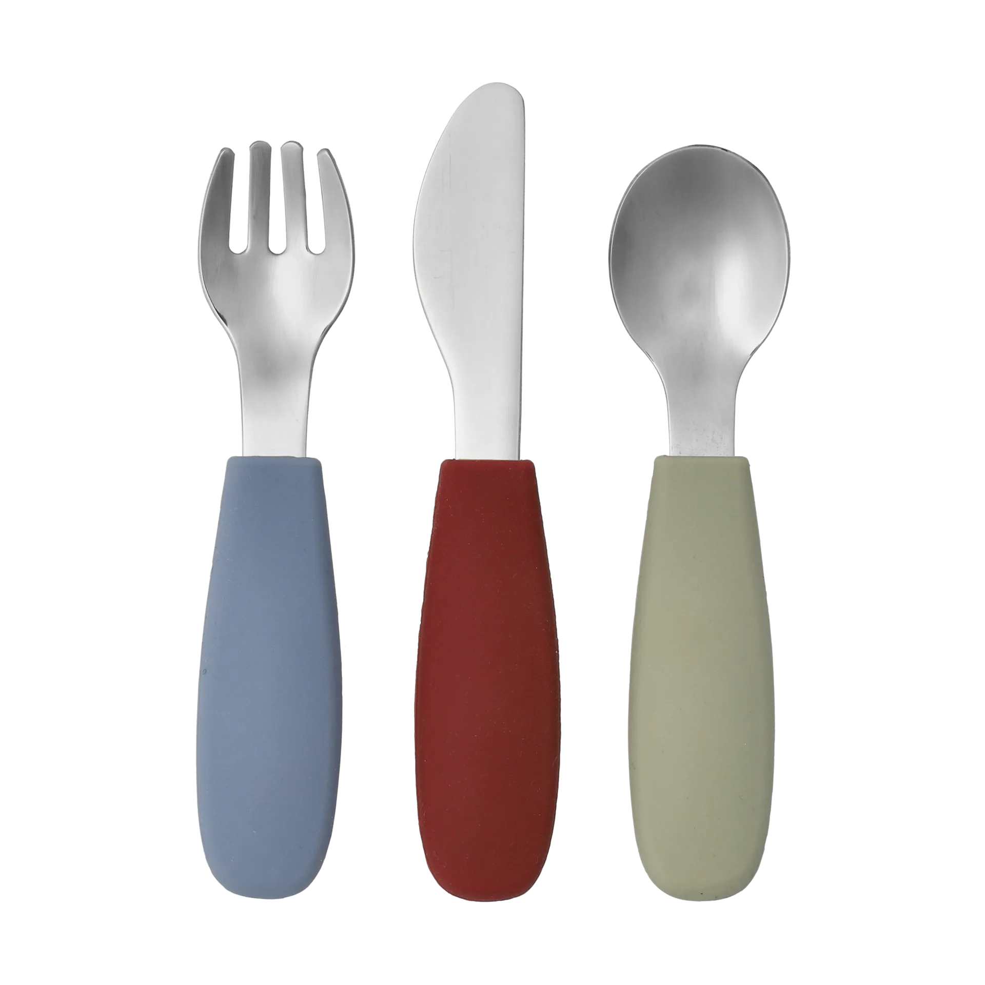 Scandi Living Dine bestiksæt silikone 3 dele Green-blue