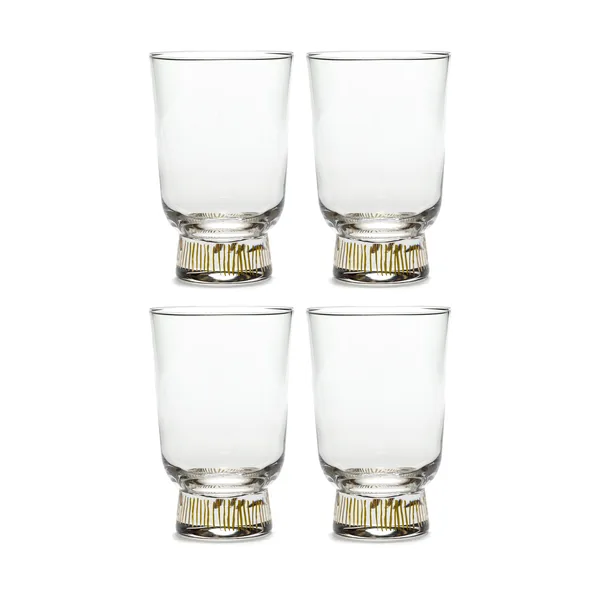 Ottolenghi Feast dricksglas 33 cl 4-pack, Stripes