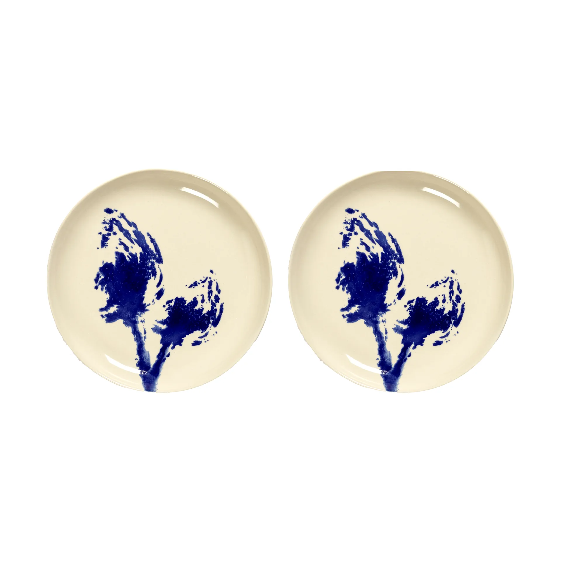 Serax Ottolenghi Feast tallerken S Ø19 cm 2-pak White-artichoke blue