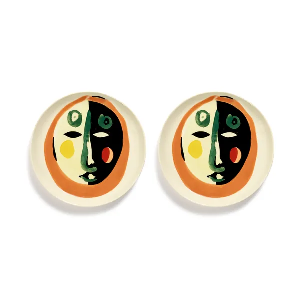 Ottolenghi Feast tallrik M Ø22 cm 2-pack, Face nr 1