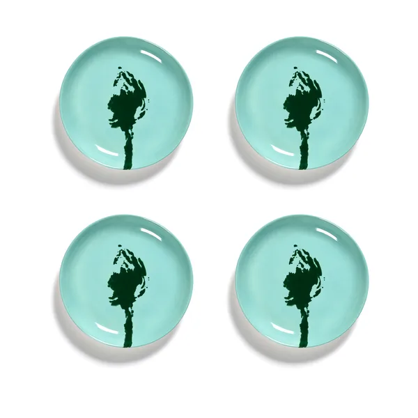 Ottolenghi Feast tallrik XS Ø16 cm 4-pack, Azure-artichoke
