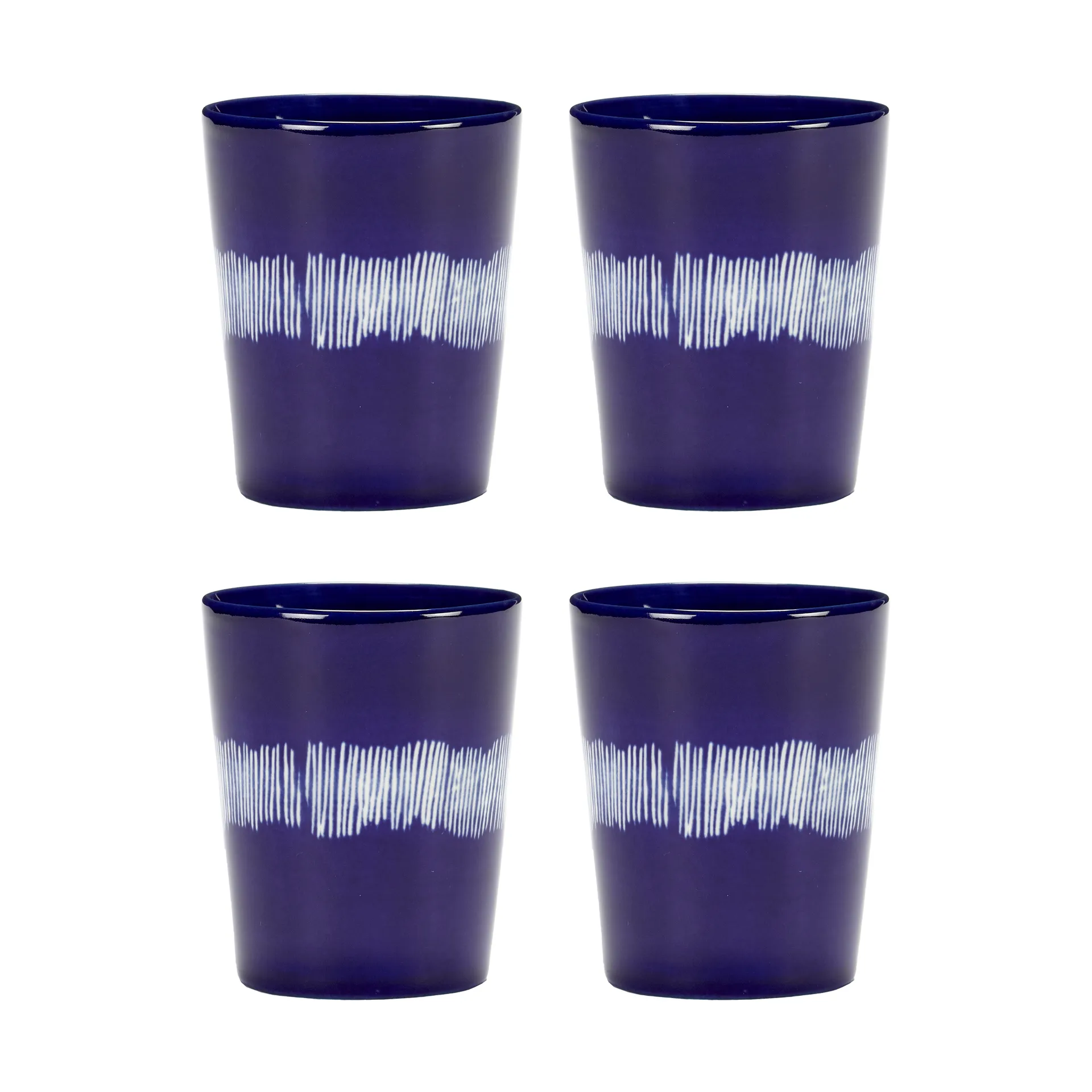 Serax Ottolenghi Feast tekop 33 cl 4-pak Dark blue-white