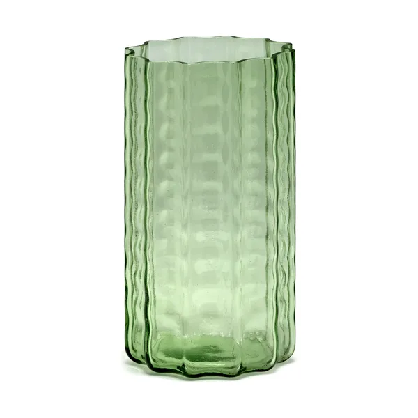 Waves 01 vas 21 cm, Green