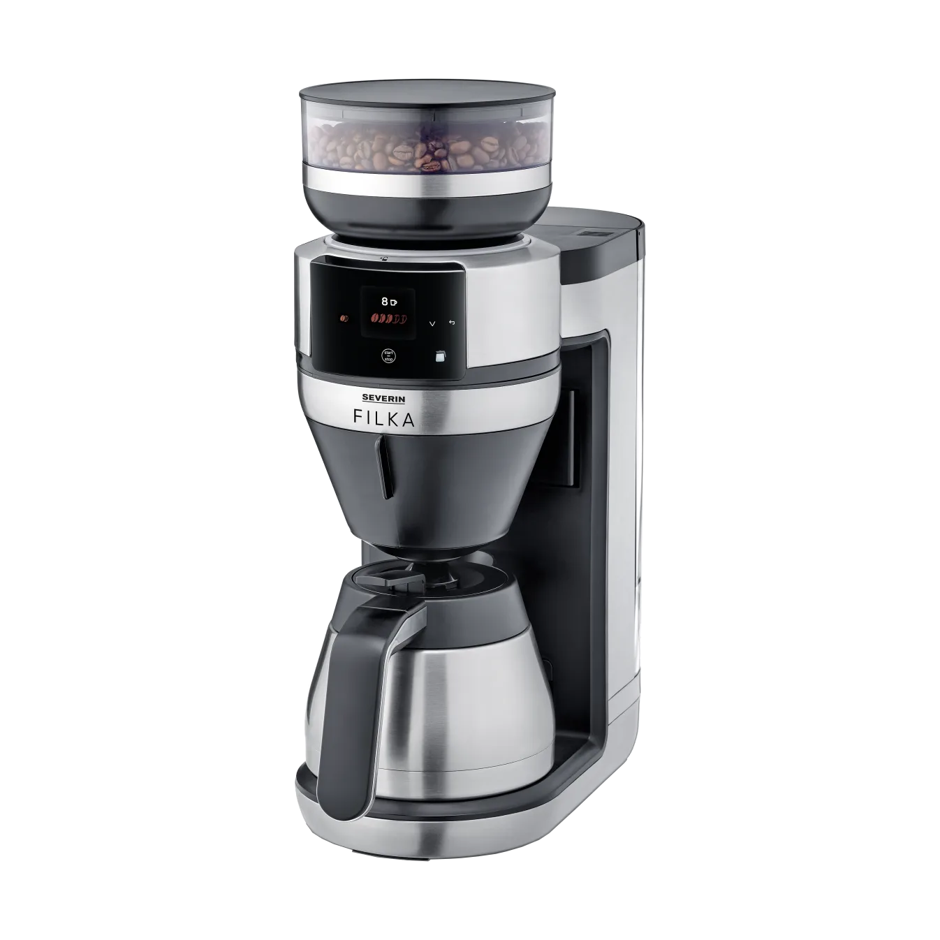 Severin FILKA helautomatisk filterkaffemaskine KA 4853 termokande