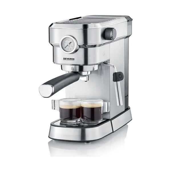 Severin KA 5995 Espresa Plus espressomaskin 1-2 koppar, Rostfritt stål