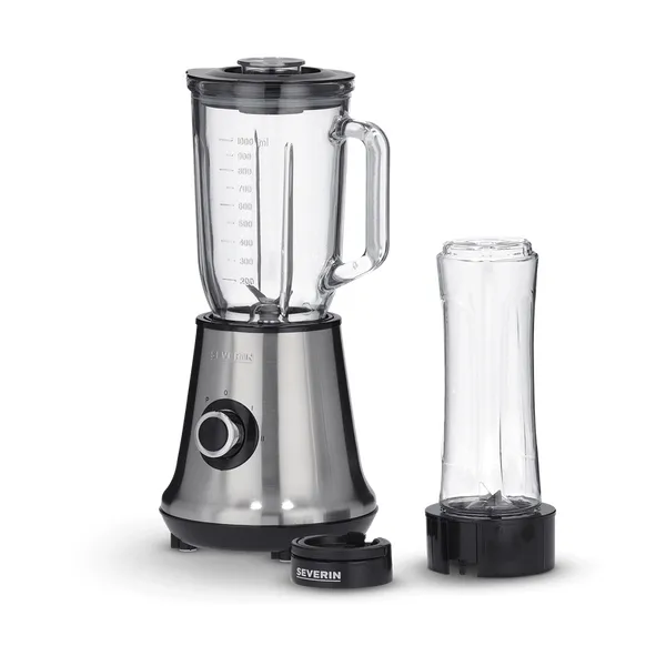 Severin SM 3737 blender med Mix & Go, Rostfritt stål