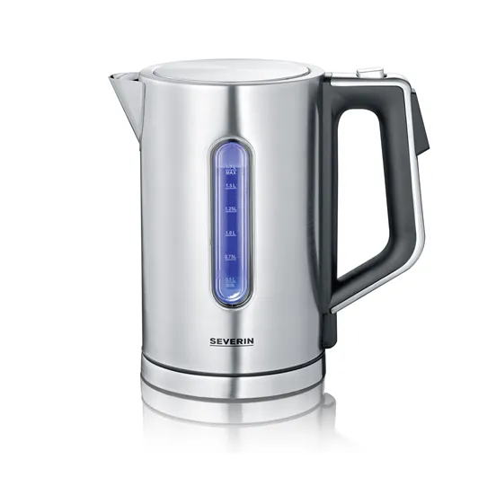 Severin WK 3418 vattenkokare med temperaturinställning 1,7 L, Rostfritt stål