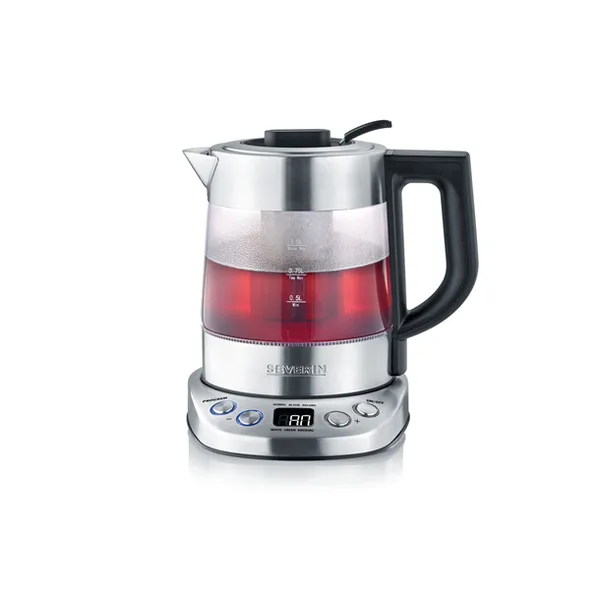 Severin WK 3473 Deluxe Mini tekokare 1 L, Rostfritt stål
