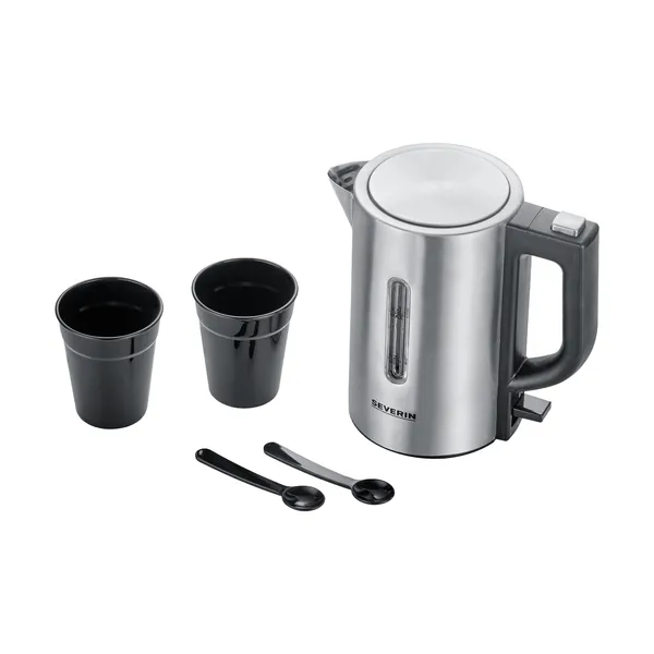 Severin WK 3647 resevattenkokare set 0,5 L, Borstat stål