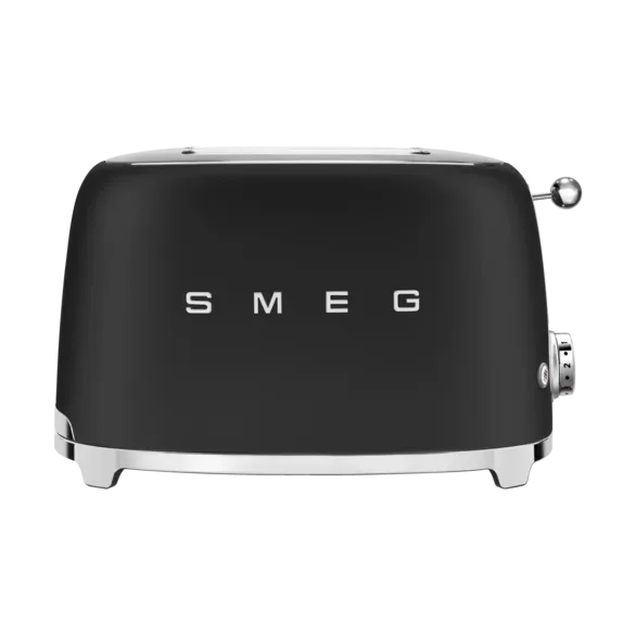 Smeg 50's Style TSF01BLMEU Brødrister - 2 Skiver, 950W - Sort