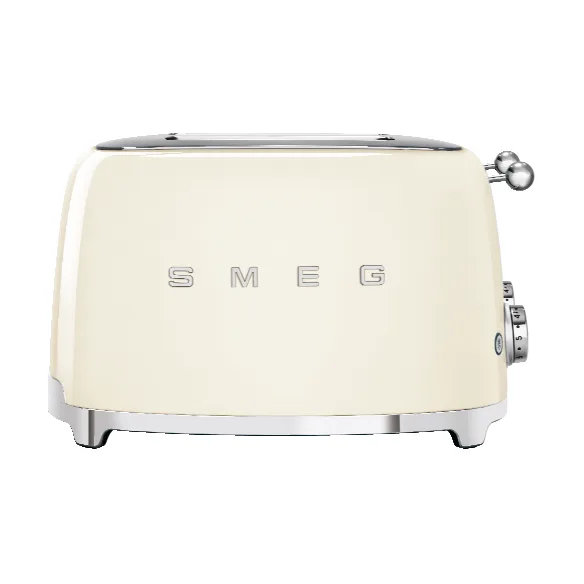 Brødrister - SMEG 50’s Style 4-skiver, creme (TSF03CREU)