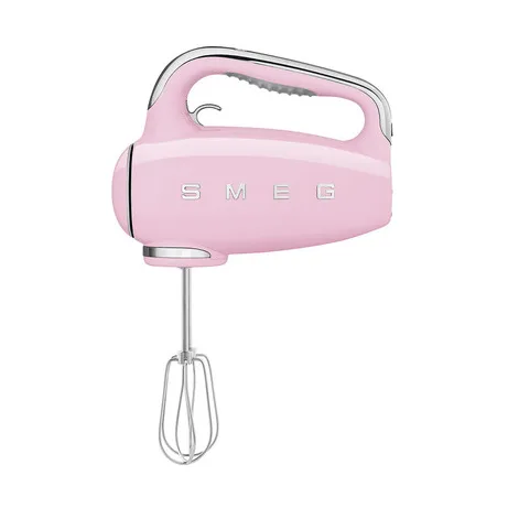 Smeg 50''s Style Håndmikser HMF01PKEU Lyserød, Håndmixer, Lyserød, Mikse, 1,5 m, Knapper, Aluminium