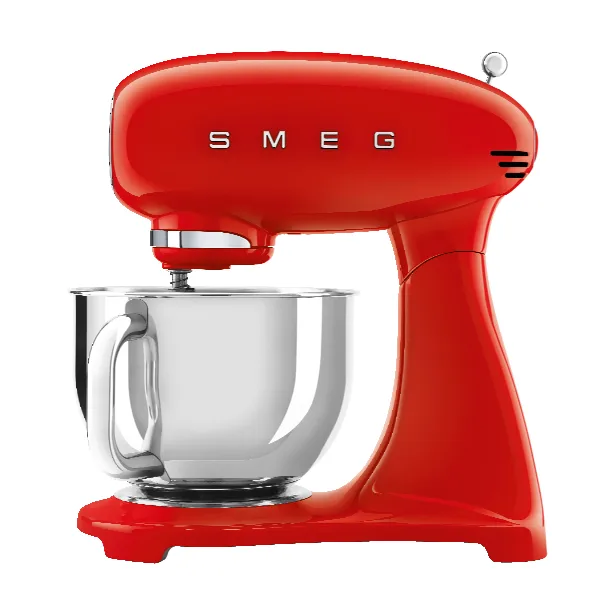 Smeg 50''s Style køkkenmaskine SMF03RDEU (rød), Bordmixer, Rød, Ælte, Mikse, 1 m, 4,8 L, Løftestang