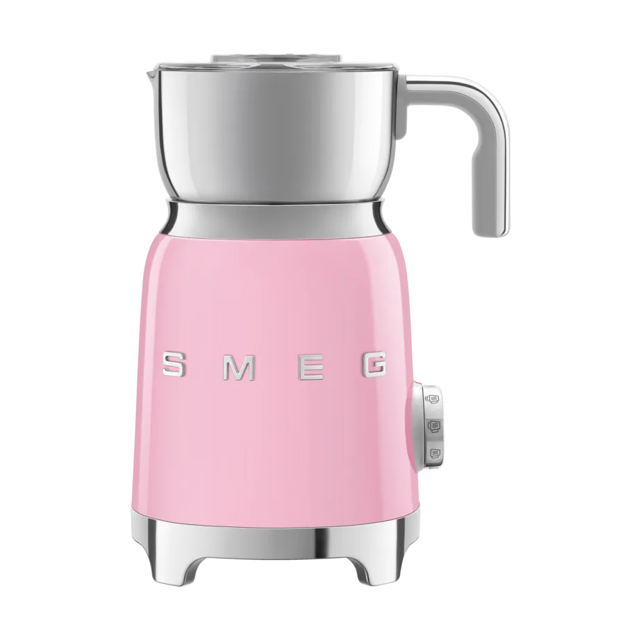 Smeg MFF11PKEU, Automatisk mælkeskummer/varmer, Rose, Rustfrit stål, 250 ml, Varm & kold, Plast