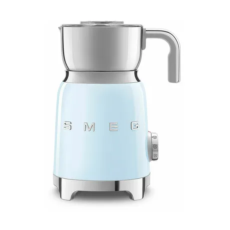 Smeg MFF11PBEU, Automatisk mælkeskummer/varmer, Blå, Rustfrit stål, 250 ml, Varm & kold, Plast