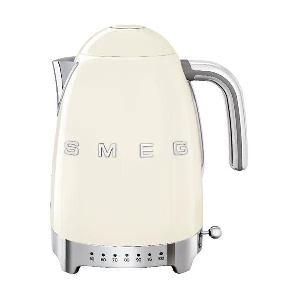 Smeg 50's Style vattenkokare med variabel temperatur 1,7 L, Créme