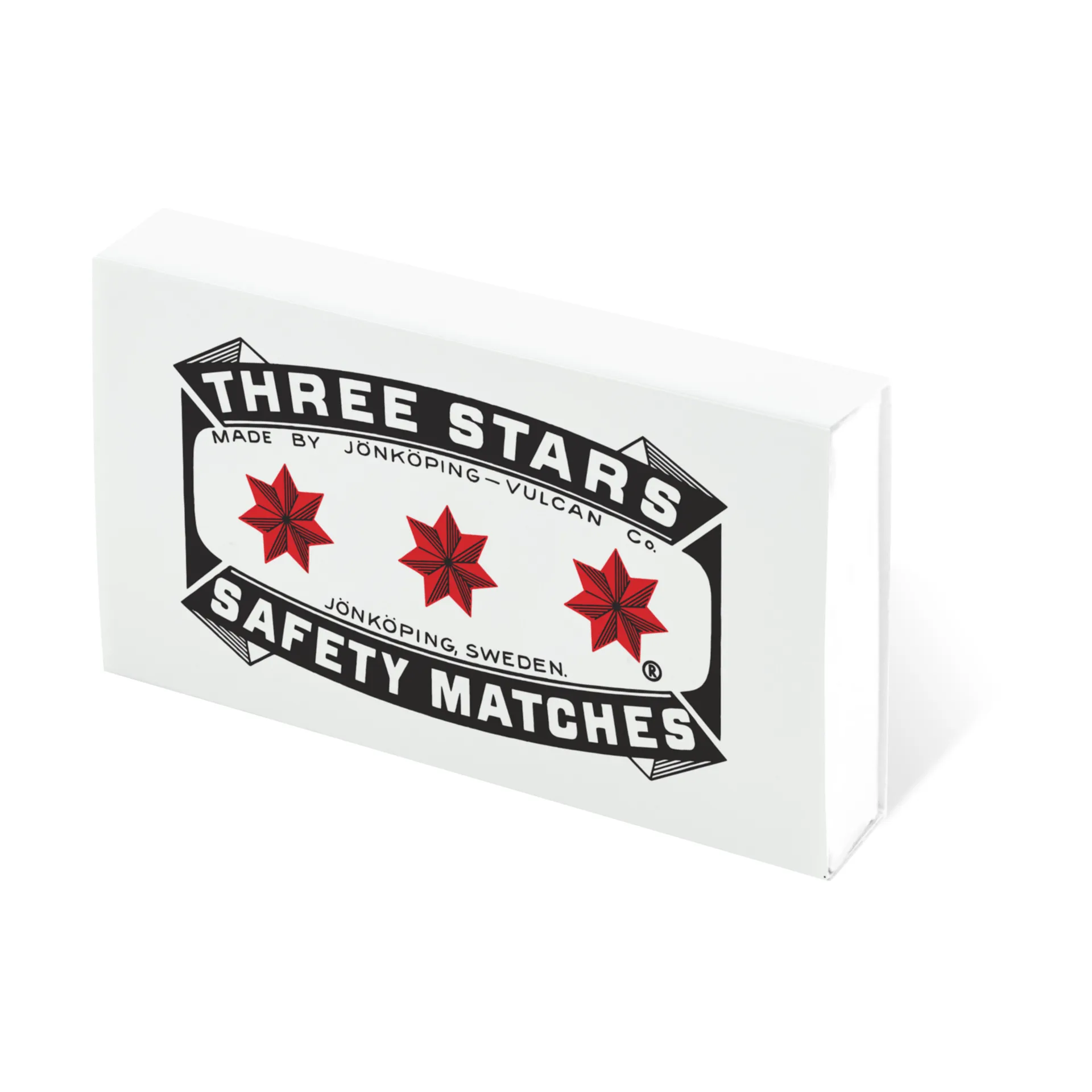 Solstickan Design Recharge d'allumettes Three Stars 50-pack Blanc