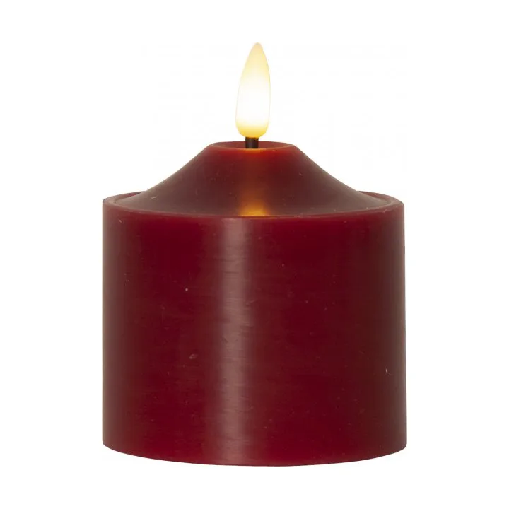 Star Trading Bougie chauffe-plat LED Flame 9,5 cm Rouge