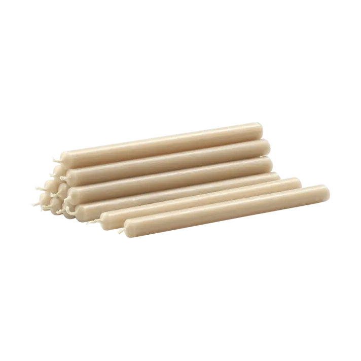STOFF Nagel Bougies Nagel ensemble de 12 Beige