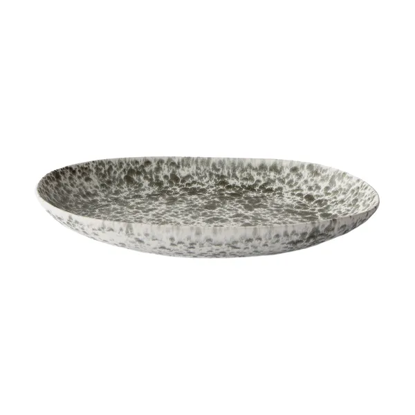 Rivoli serveringsfat 21,5x37 cm, Green splatter
