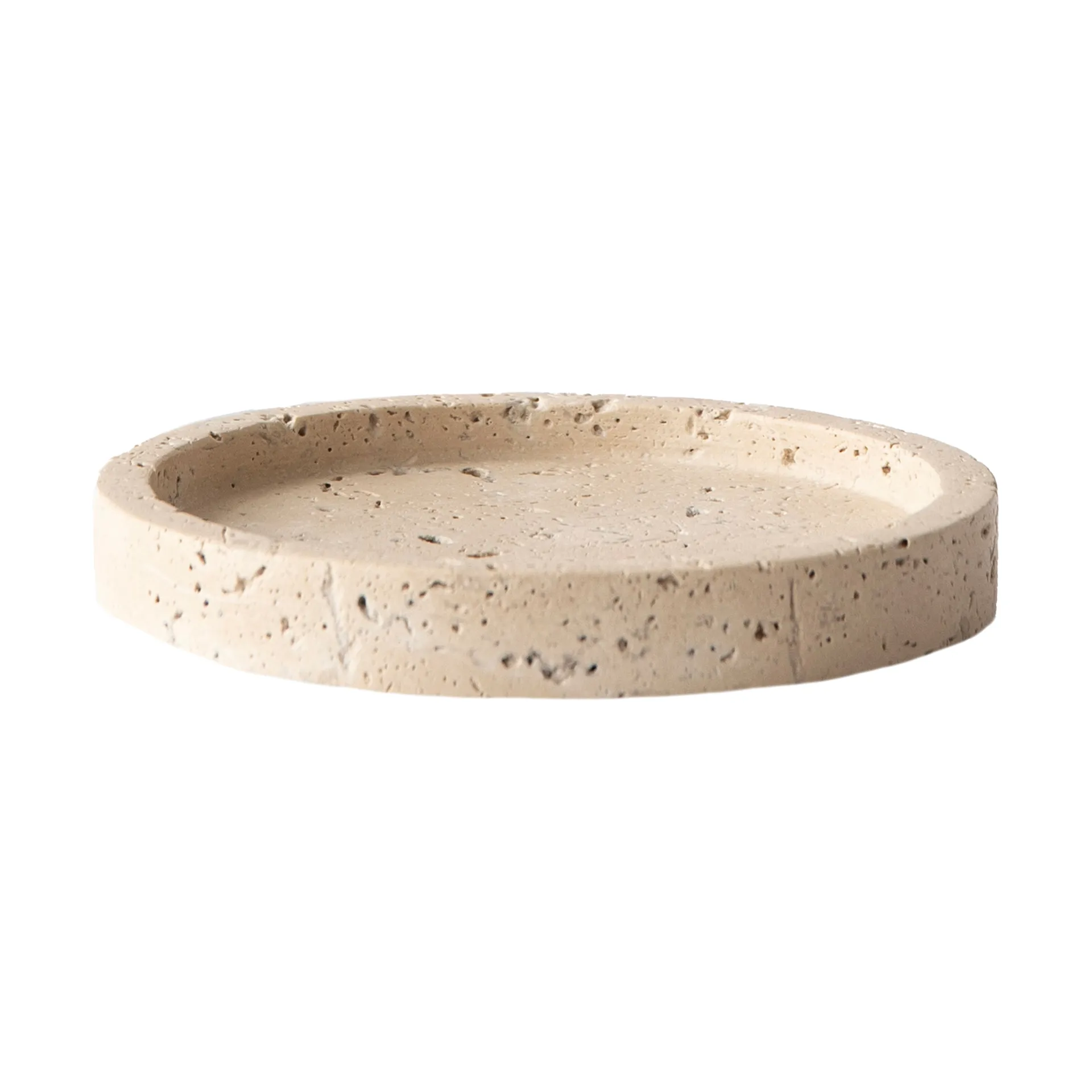 Tell Me More Travertine fad Ø15 cm
