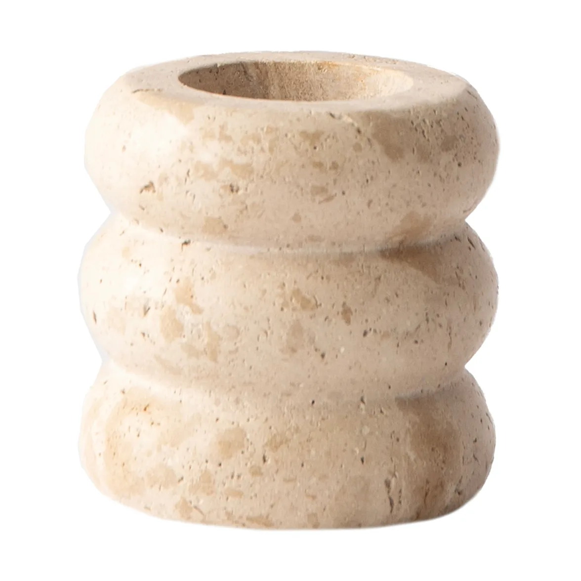 Tell Me More Travertine lysestage Medium 8 cm