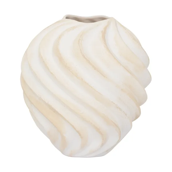 Ribbed vase Ø22 cm