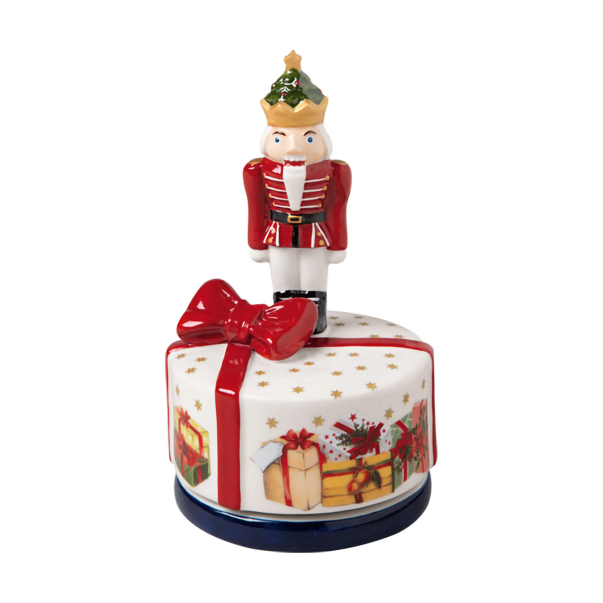 Villeroy & Boch Boîte à musique Nostalgic Melody casse-noisette Blanc-rouge