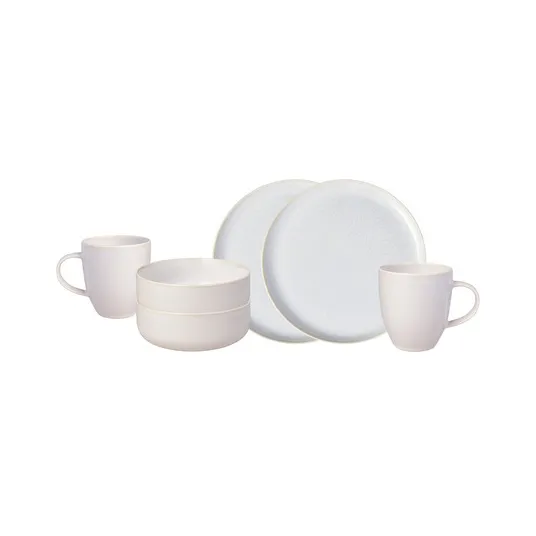 Crafted cotton servisset 6 delar