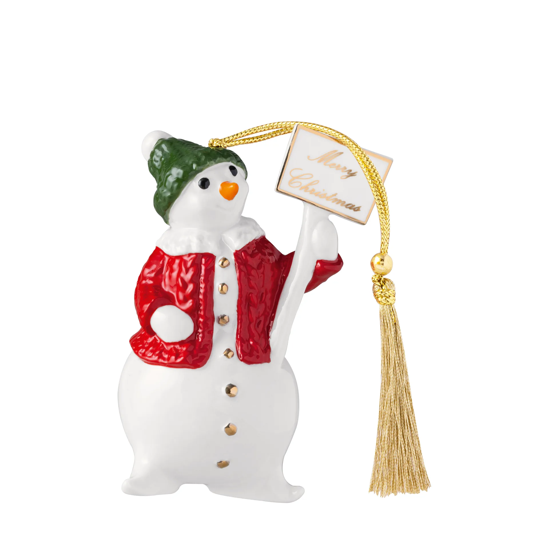 Villeroy & Boch Suspension en bonhomme de neige Christmas Classics Blanc