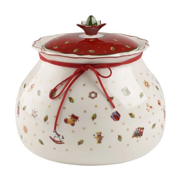 Toy´s Delight burk med lock L 3,2 L, Vit