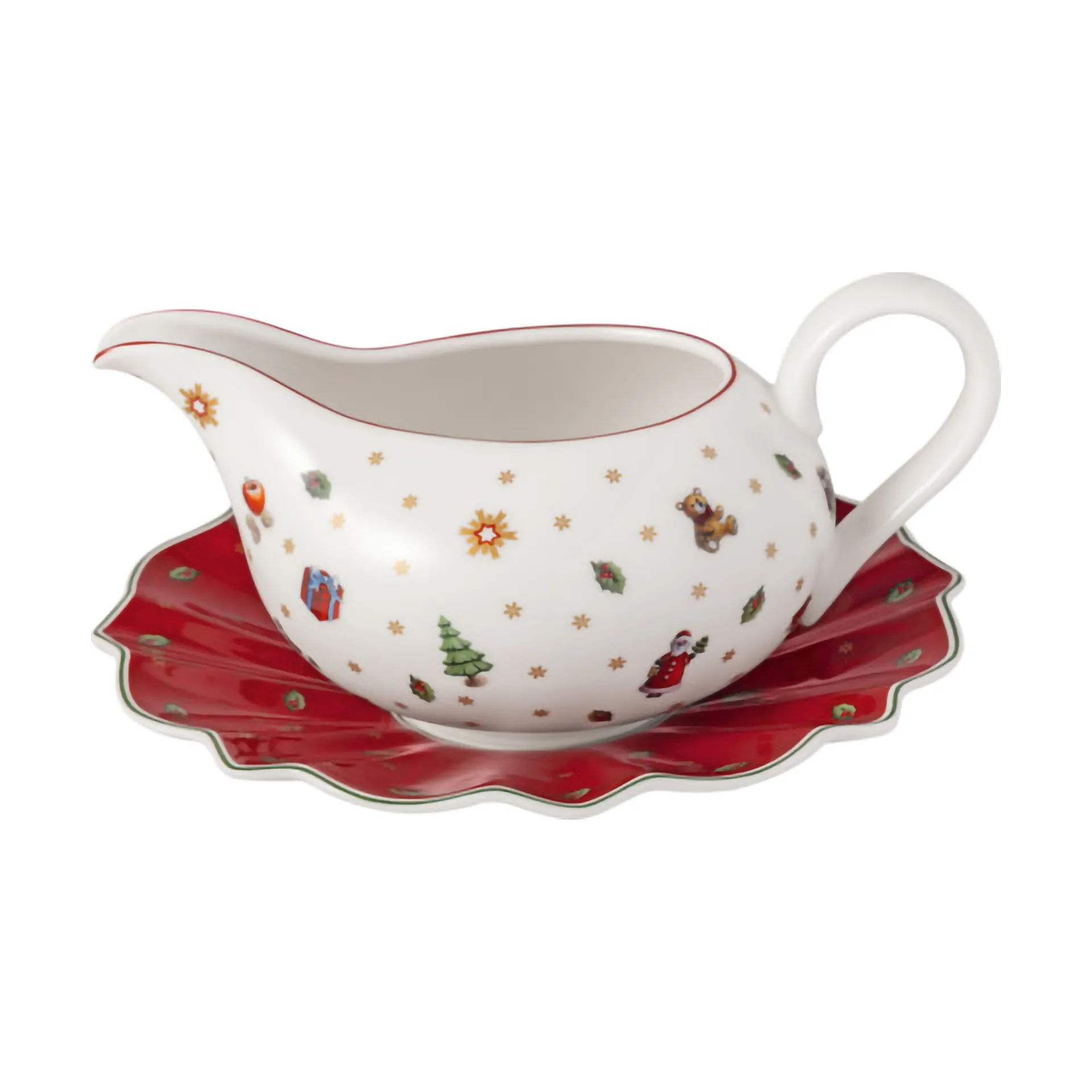 Villeroy & Boch Toy's Delight sovsekande 50 cl med underkop Hvid-rød