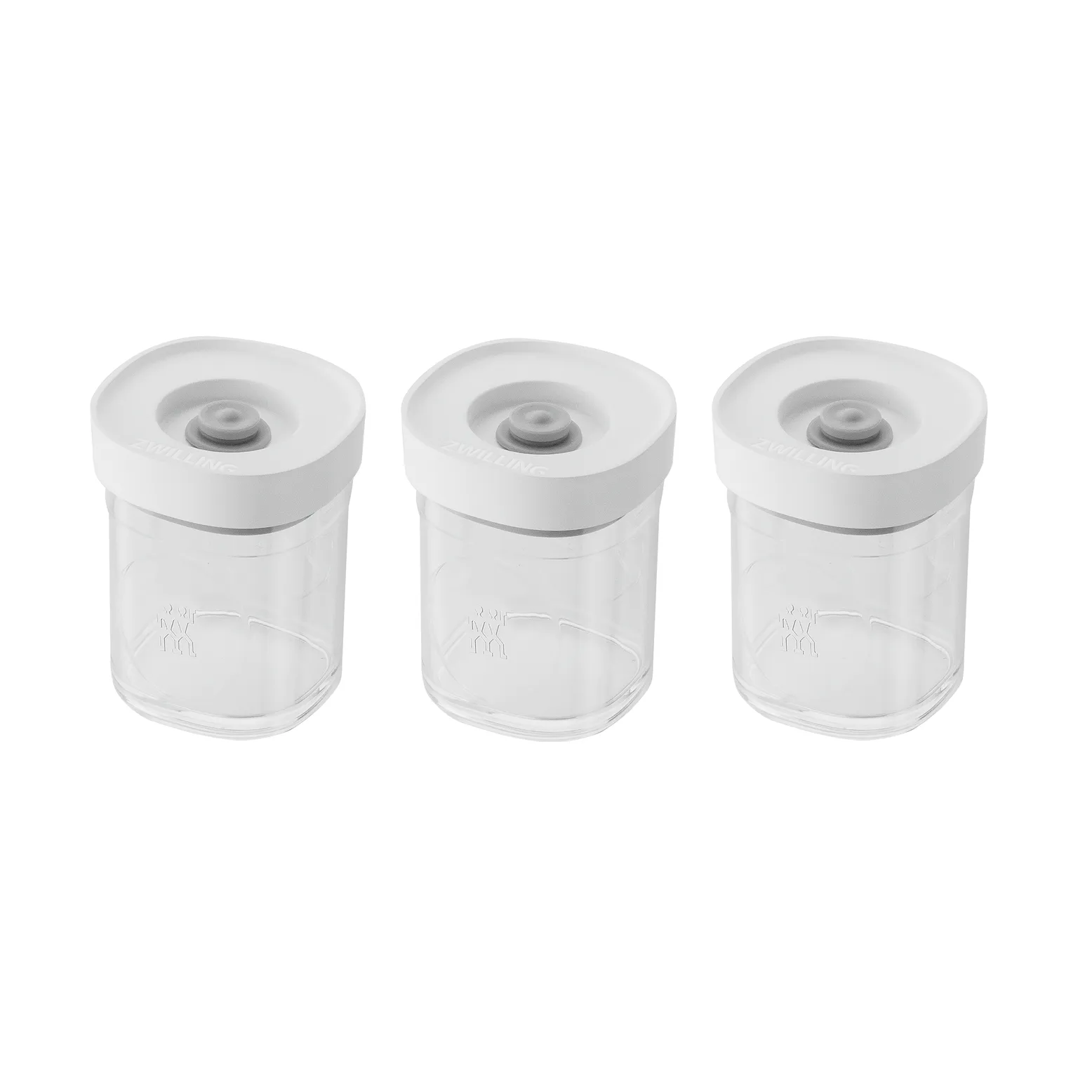 ZWILLING Fresh & Save CUBE Krydderisæt – 3 stk. XS (120 ml) – Transparent-hvid