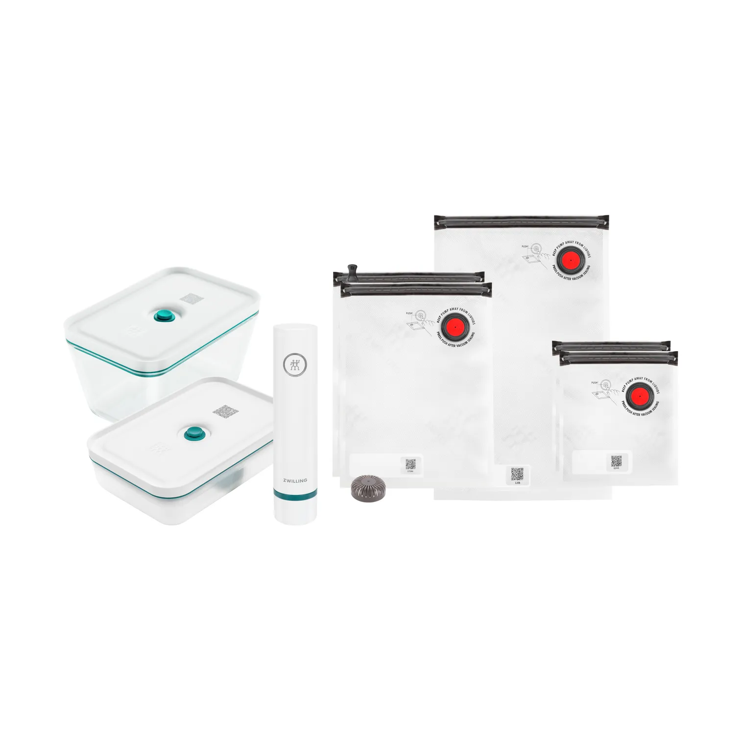 Zwilling Kit de démarrage sous vide La-Mer en verre 8 pièces
